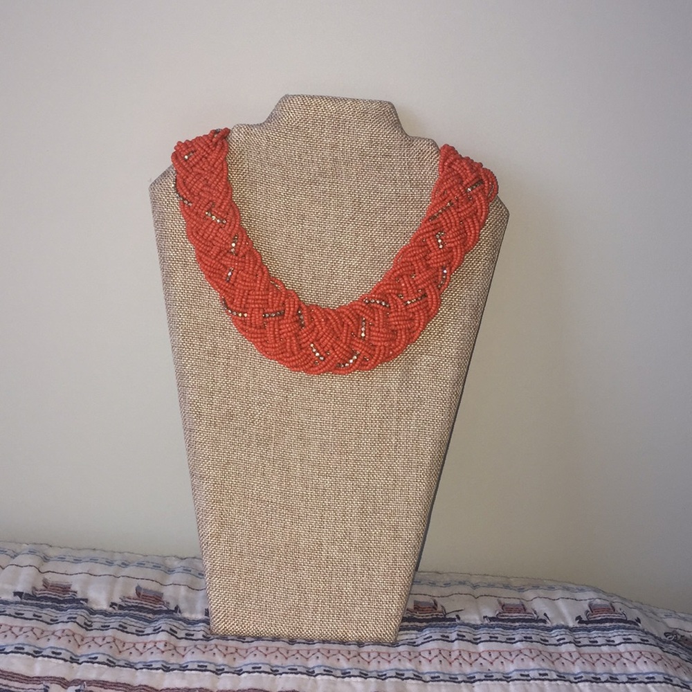 Beaded and diamond necklace